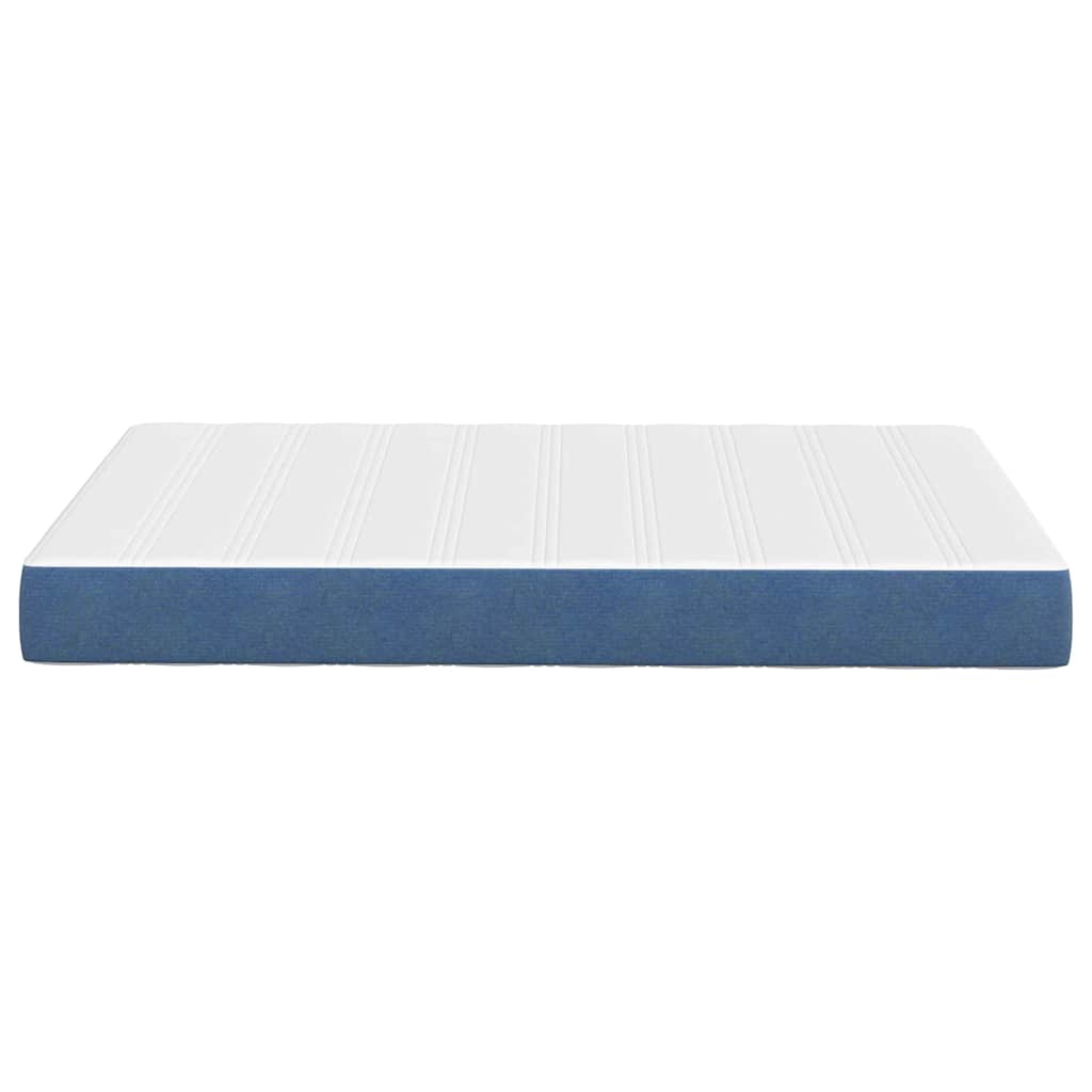 Matelas de Lit avec matelas Bleu 120 x 200 cm tissu - XIOS