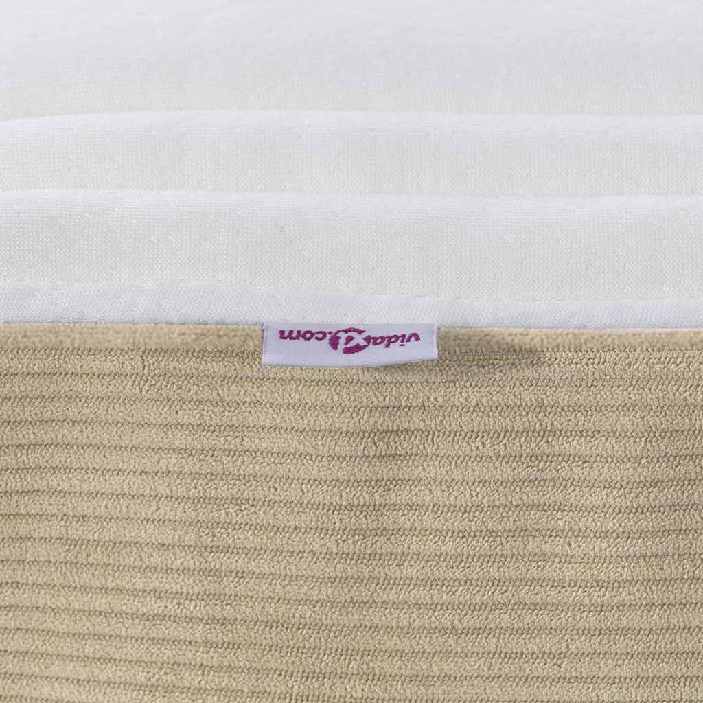 Matelas de Lit avec matelas Vert 140 x 190 cm tissu - XIOS