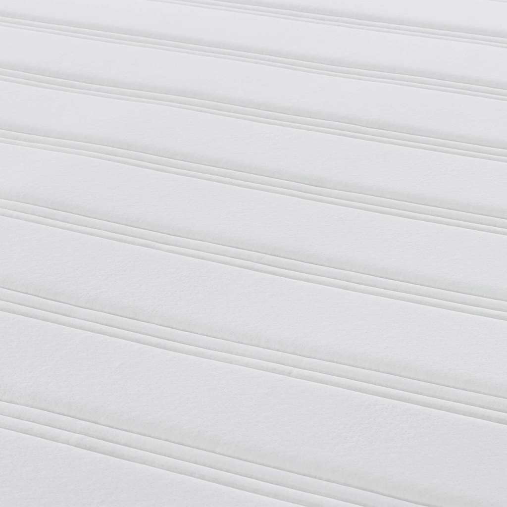 Matelas de Lit avec matelas Gris clair 180 x 200 cm tissu - XIOS