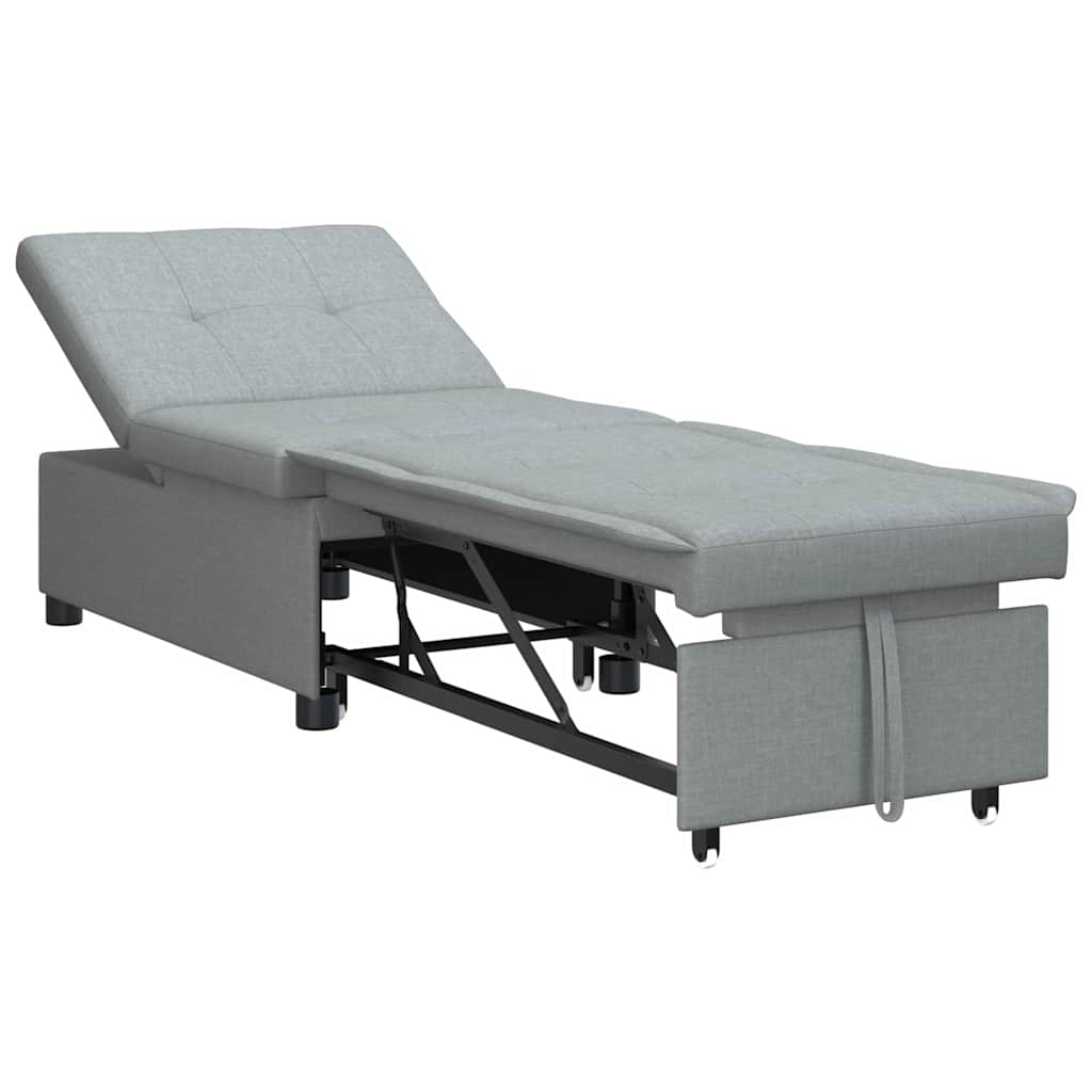 Canapé-Lit Gris clair 194 x 67 x 37 cm tissu - XIOS
