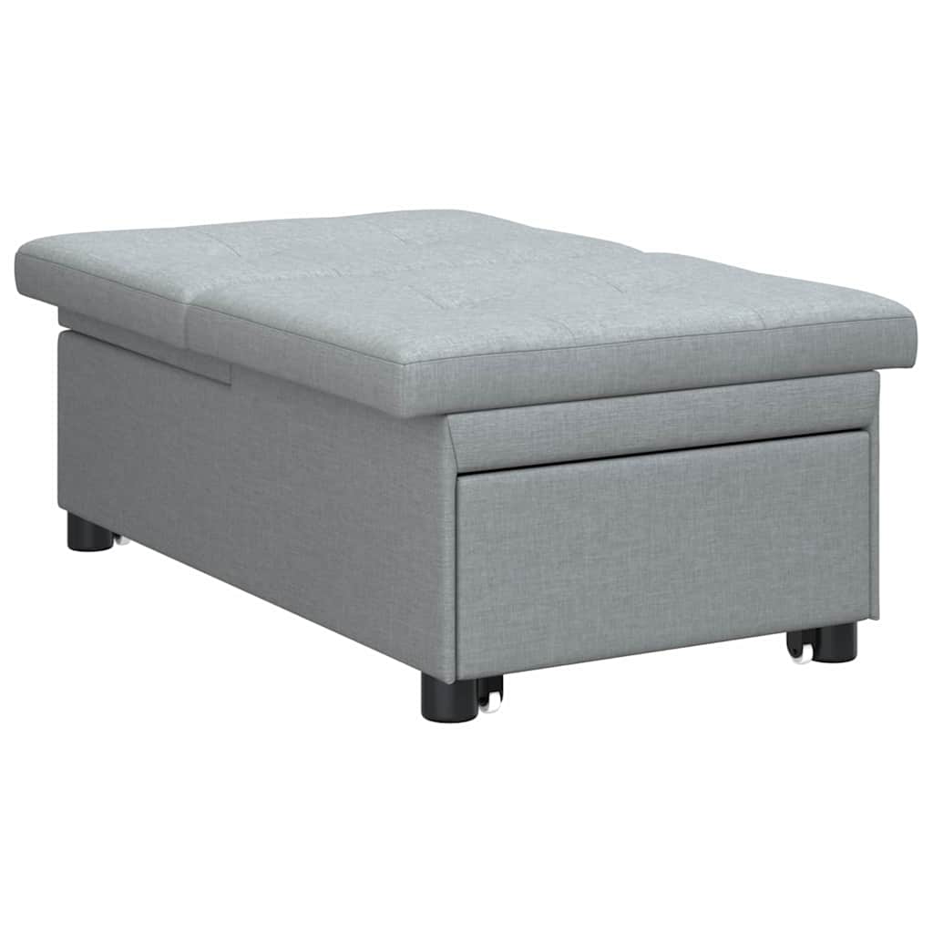 Canapé-Lit Gris clair 194 x 67 x 37 cm tissu - XIOS