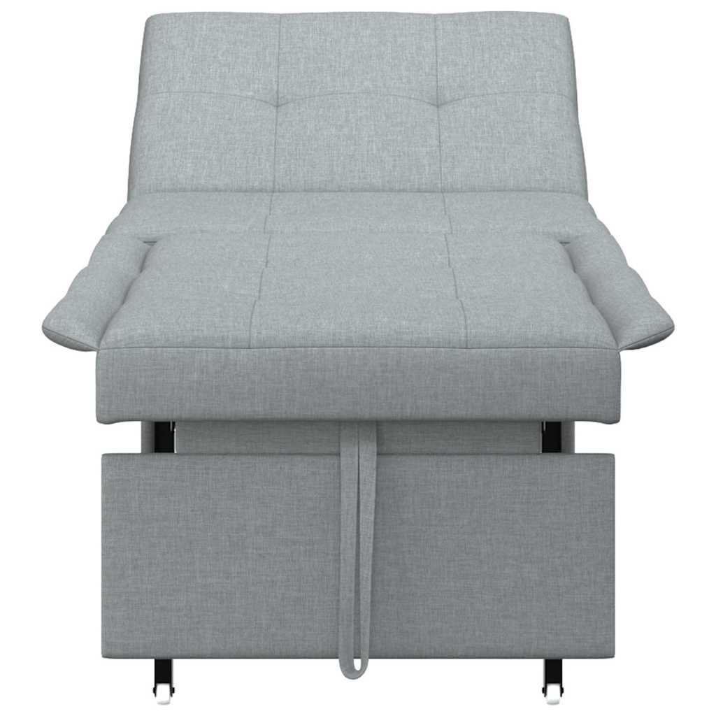 Canapé-Lit Gris clair 194 x 67 x 37 cm tissu - XIOS