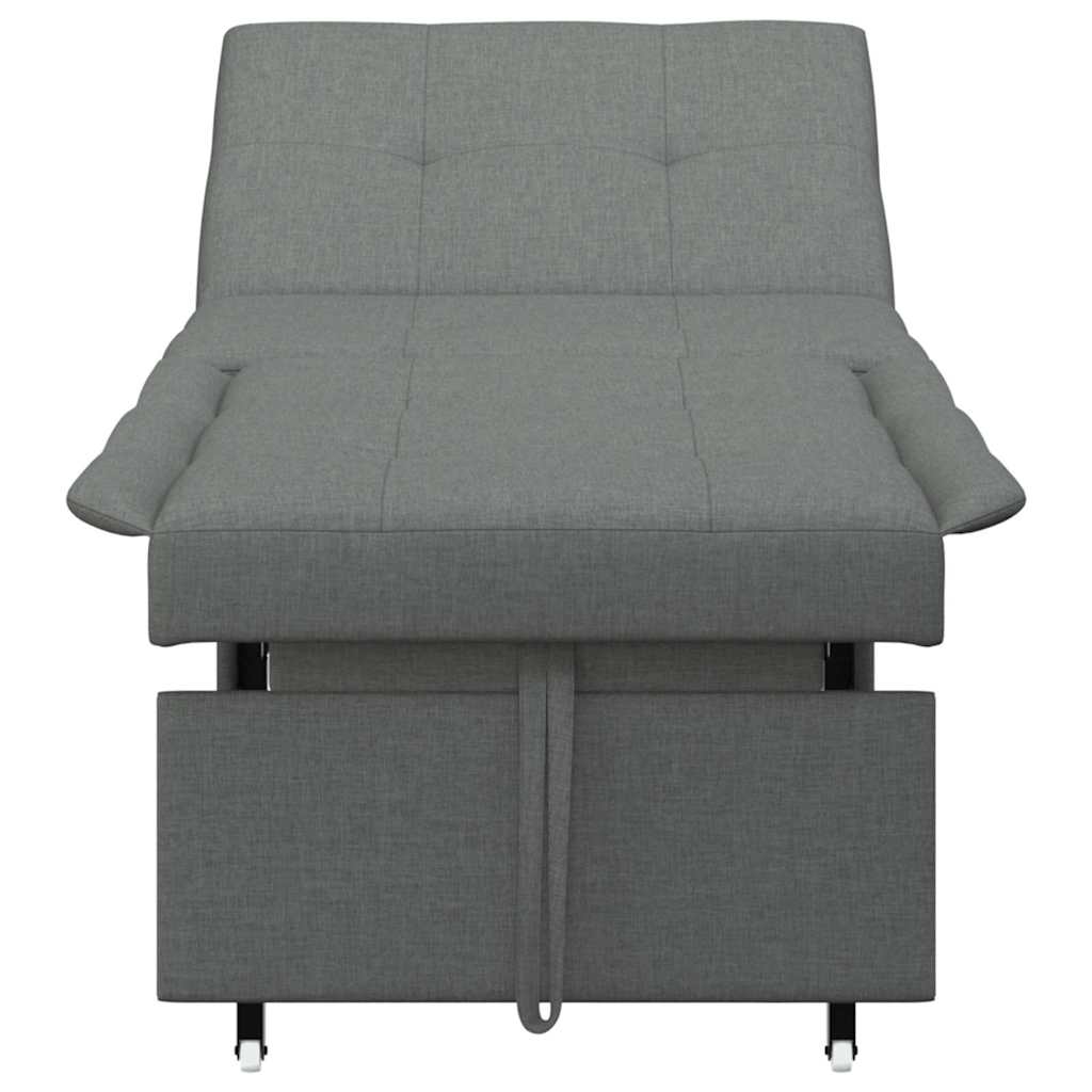 Canapé-Lit Gris foncé 194 x 67 x 37 cm tissu - XIOS