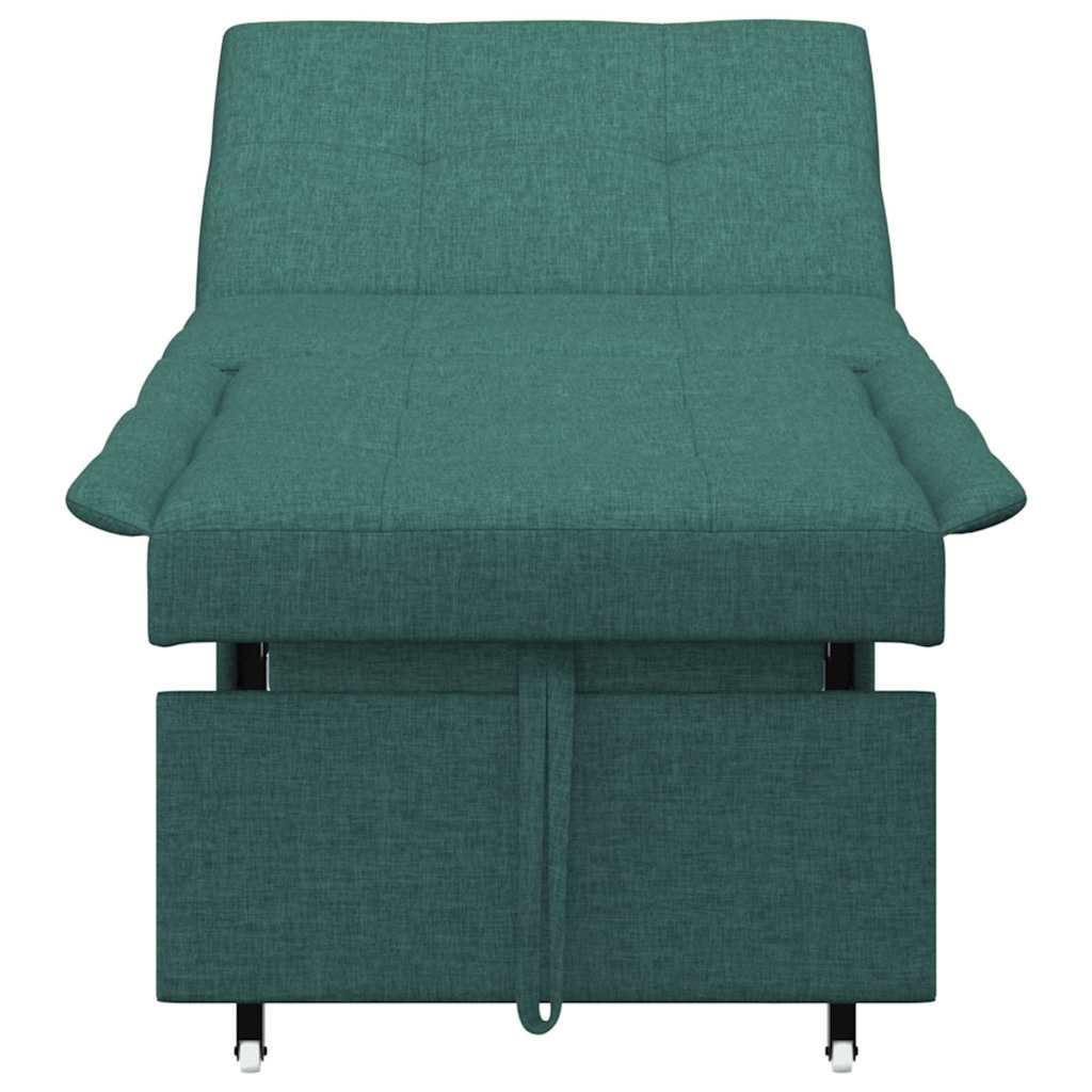 Canapé-Lit Vert foncé 194 x 67 x 37 cm tissu - XIOS