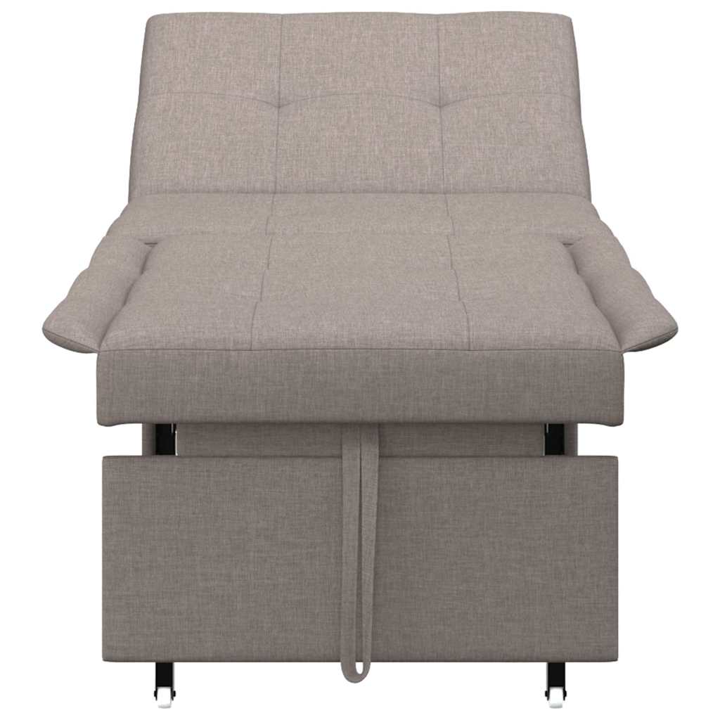 Canapé-Lit Taupe 194 x 67 x 37 cm tissu - XIOS
