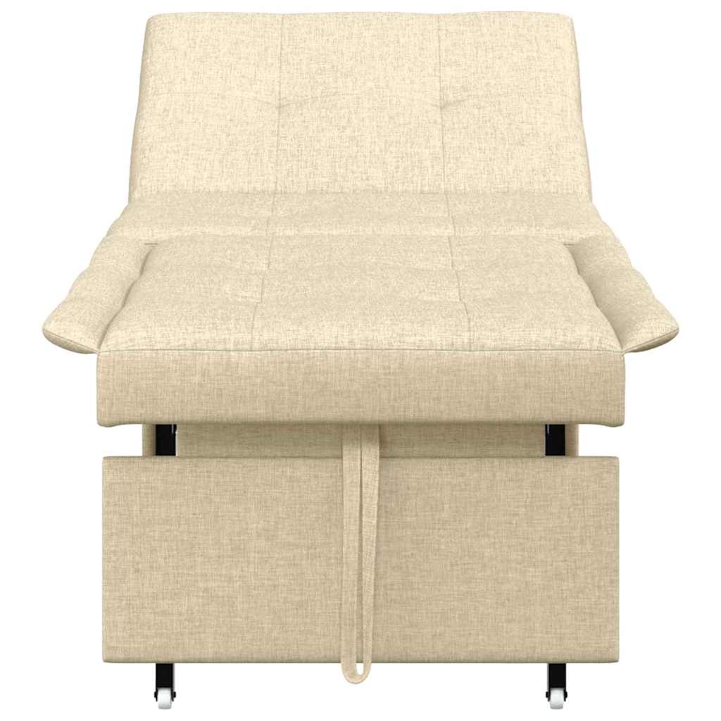 Canapé-Lit Crème 194 x 67 x 37 cm tissu - XIOS
