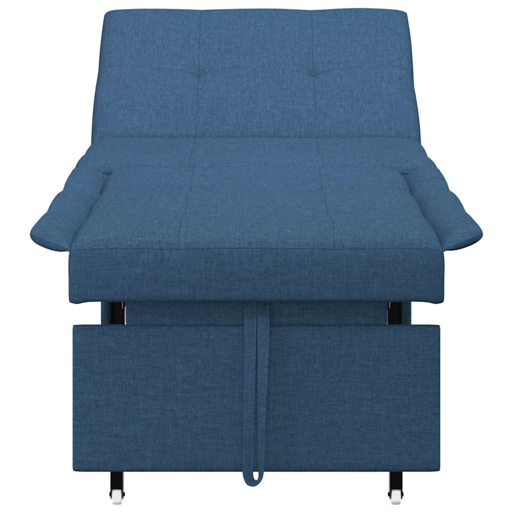 Canapé-Lit Bleu 194 x 67 x 37 cm tissu - XIOS