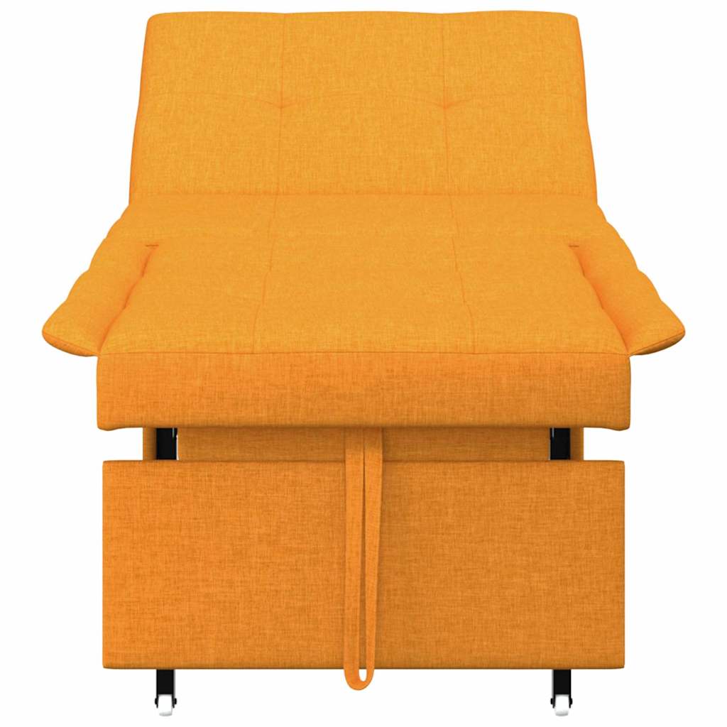Canapé-Lit Jaune foncé 194 x 67 x 37 cm tissu - XIOS
