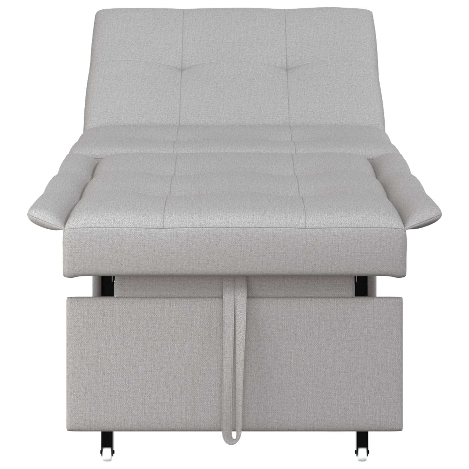 Canapé-lit escamotable Gris 194 x 50 x 82 cm tissu