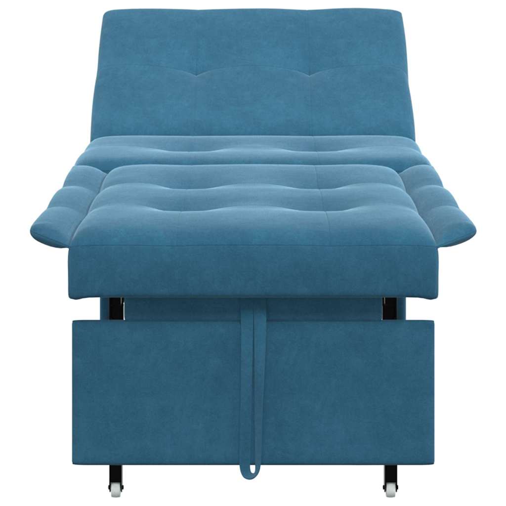 Canapé-lit Bleu 67 x 194 x 38 cm Velours - XIOS