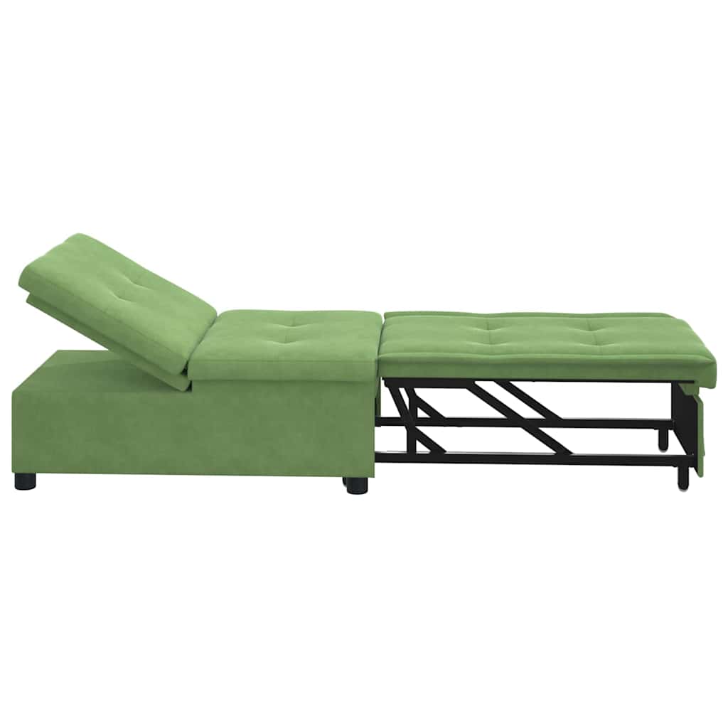 Canapé-lit Vert clair 67 x 194 x 38 cm Velours - XIOS