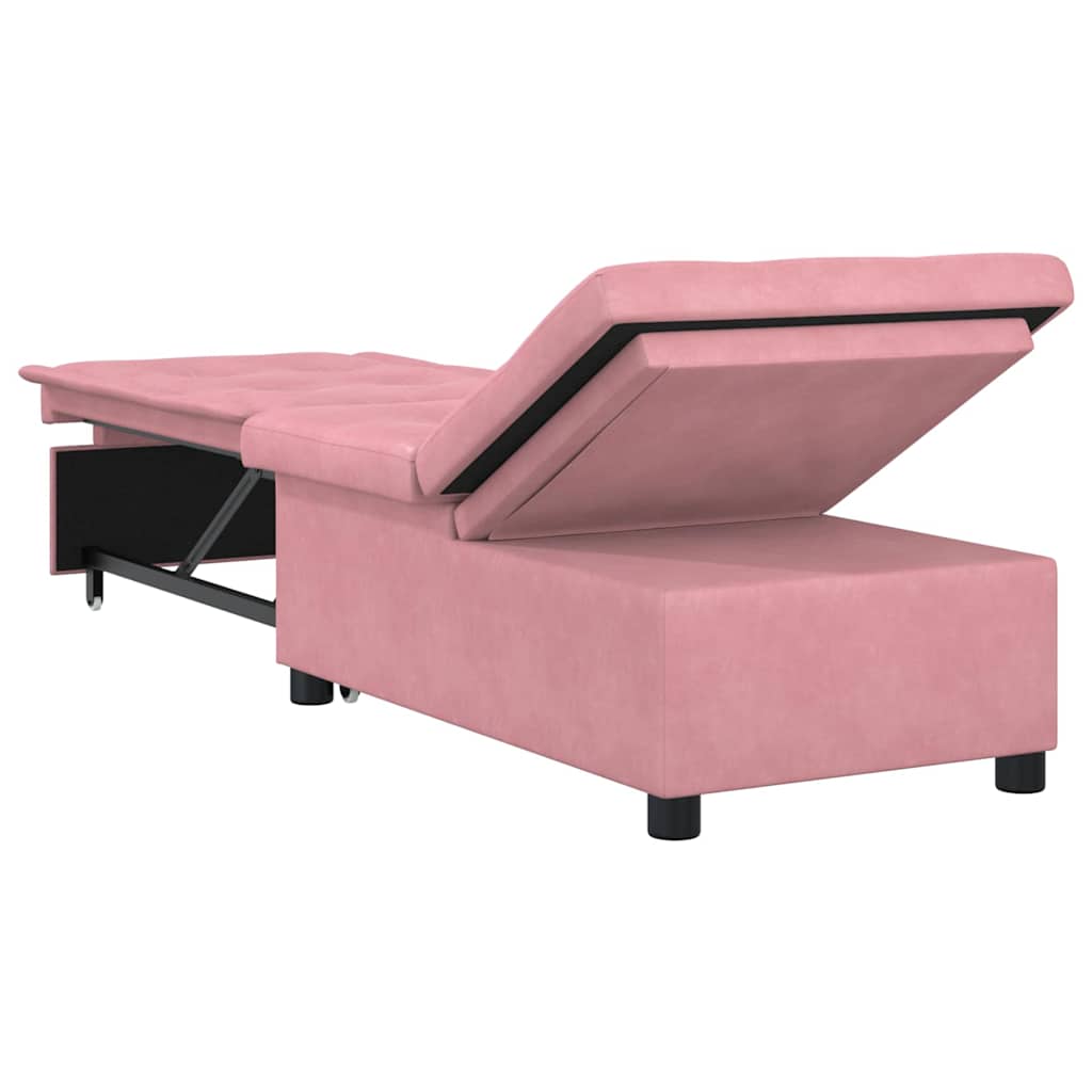 Canapé-lit Rose 67 x 194 x 38 cm Velours - XIOS