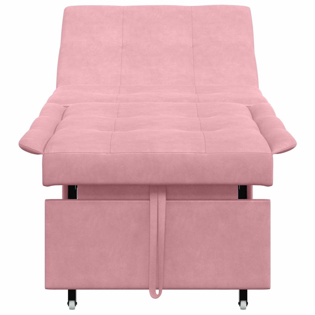 Canapé-lit Rose 67 x 194 x 38 cm Velours - XIOS