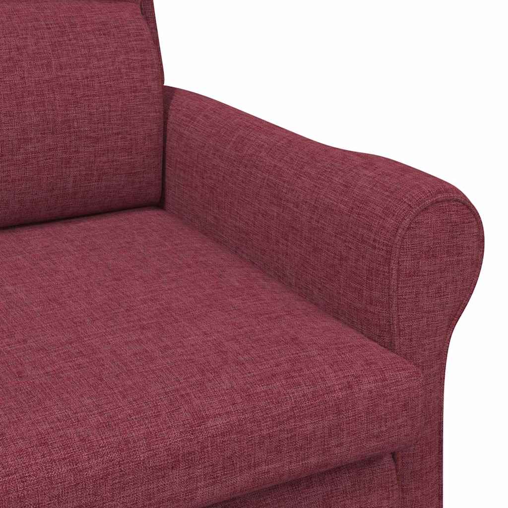 fauteuil Rouge bordeaux 76 x 94 x 102 cm tissu - XIOS
