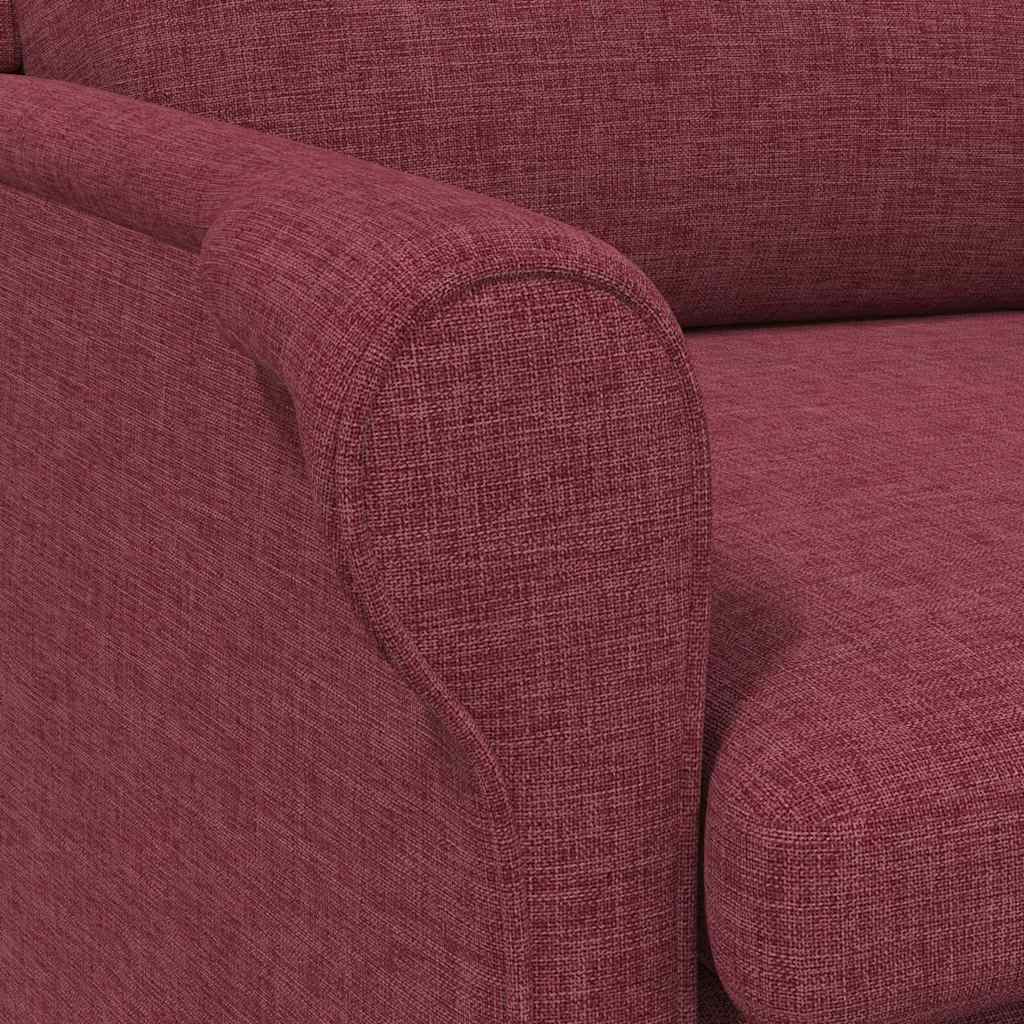 fauteuil Rouge bordeaux 76 x 94 x 102 cm tissu - XIOS