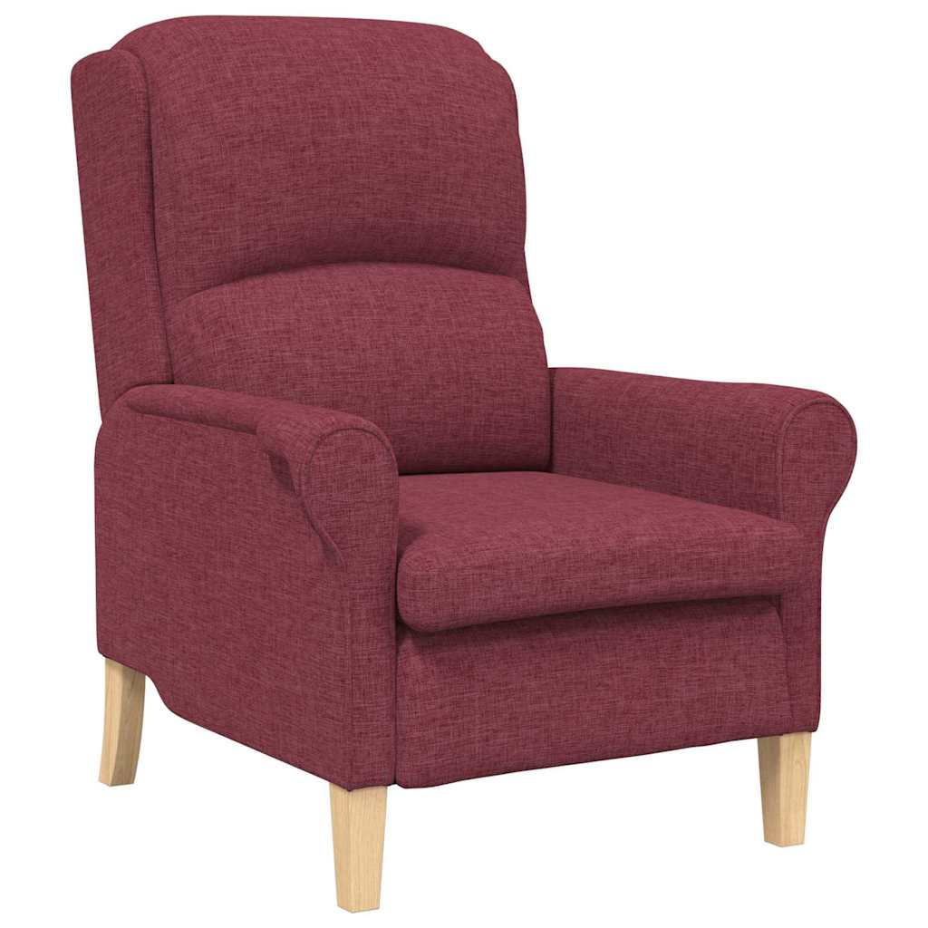 fauteuil Rouge bordeaux 76 x 94 x 102 cm tissu - XIOS