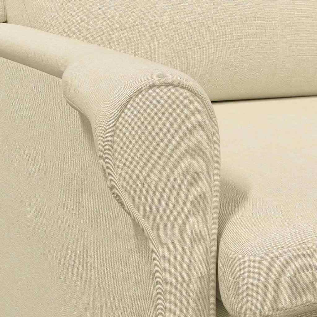 fauteuil Crème 76 x 94 x 102 cm tissu - XIOS