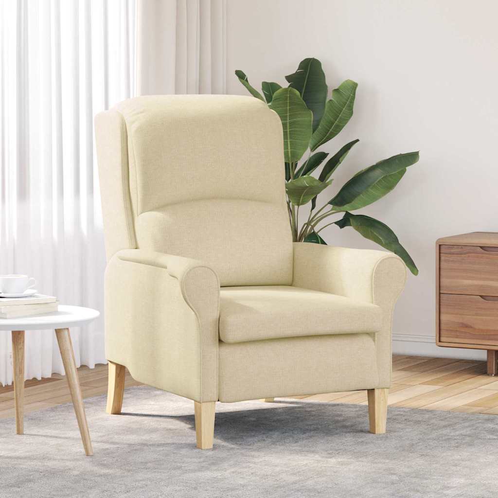 fauteuil Crème 76 x 94 x 102 cm tissu - XIOS