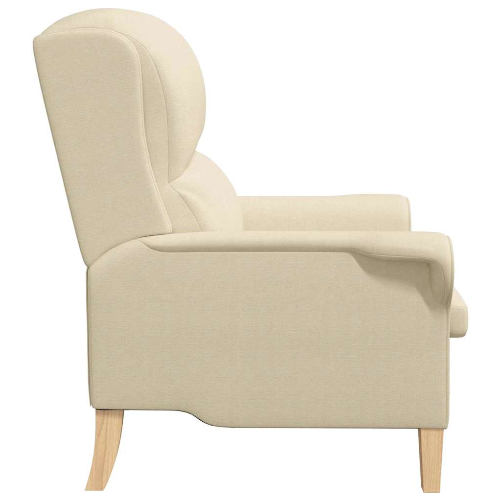 fauteuil Crème 76 x 94 x 102 cm tissu - XIOS
