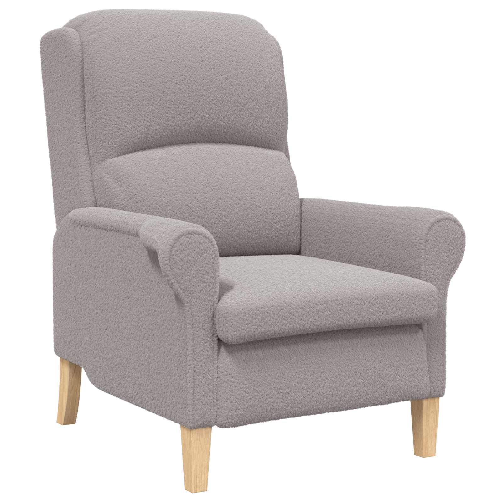 fauteuil Gris clair Tissu en Sherpa doux - XIOS