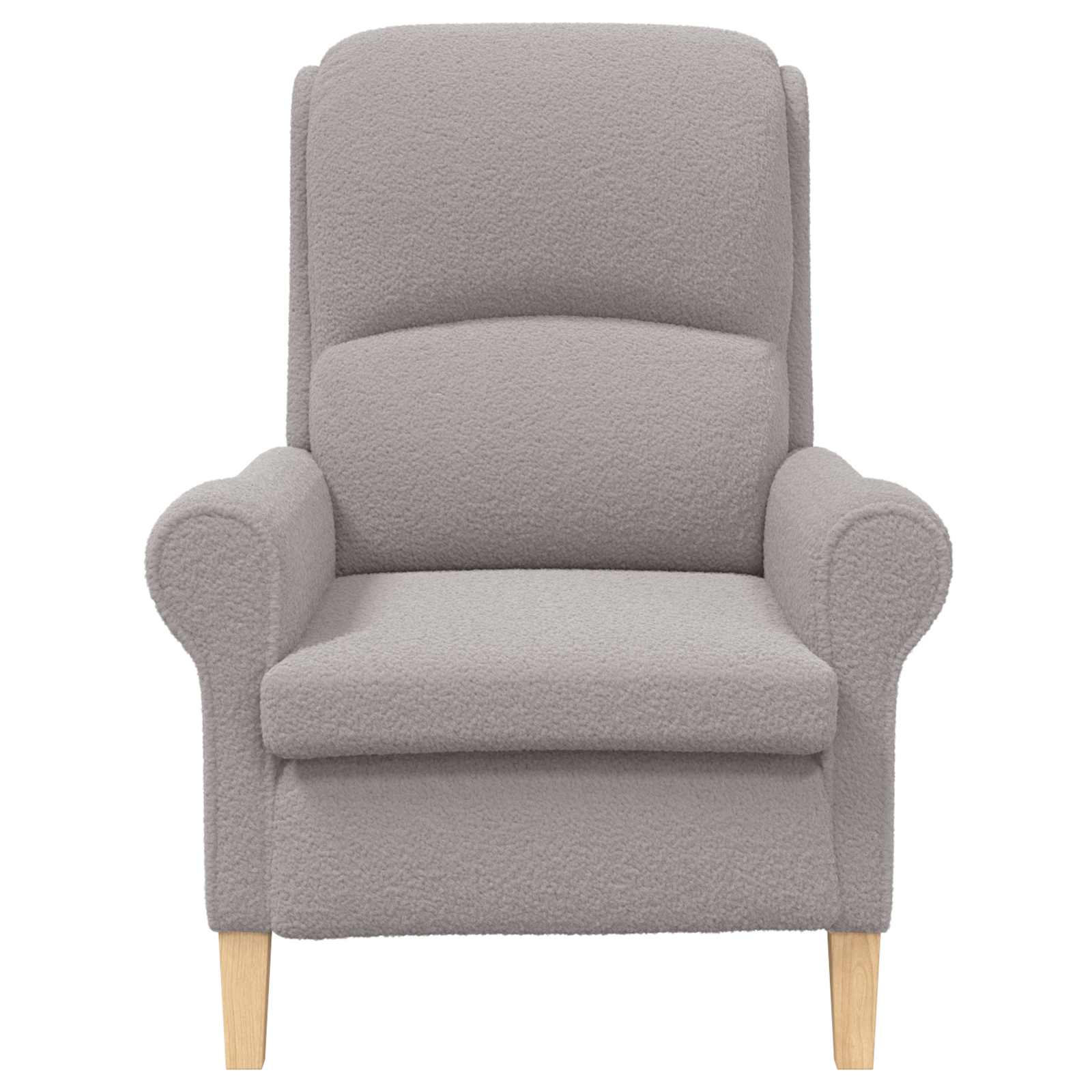 fauteuil Gris clair Tissu en Sherpa doux - XIOS