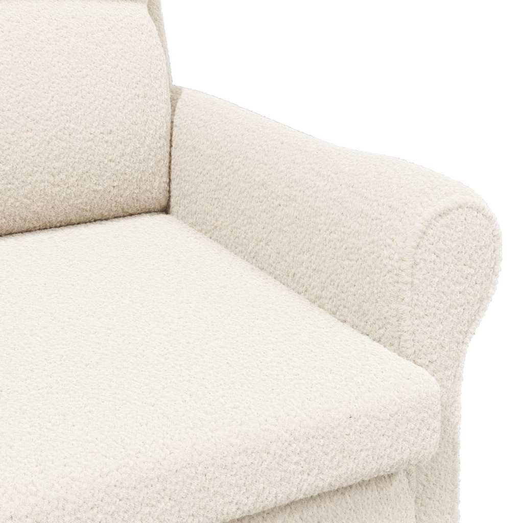 fauteuil Crème 76 x 94 x 102 cm tissu - XIOS