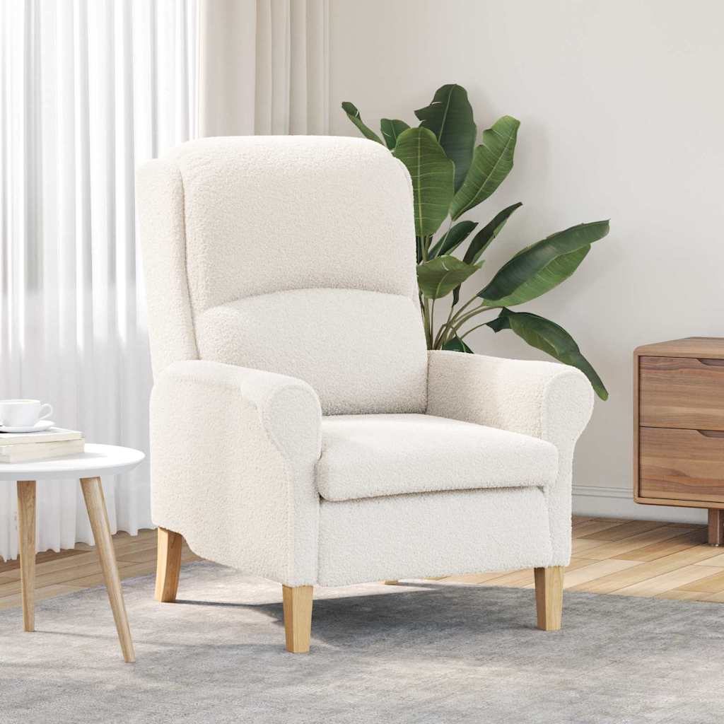 fauteuil Crème 76 x 94 x 102 cm tissu - XIOS