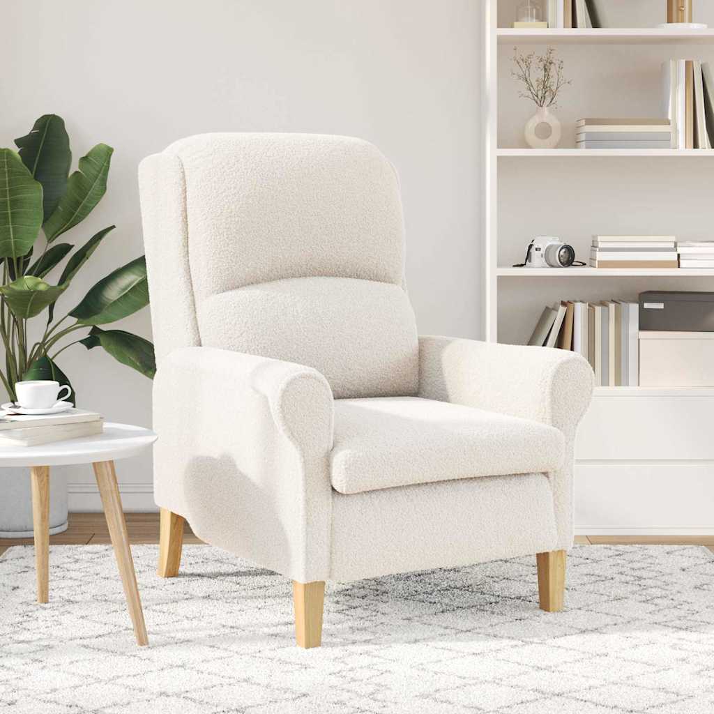 fauteuil Crème 76 x 94 x 102 cm tissu - XIOS