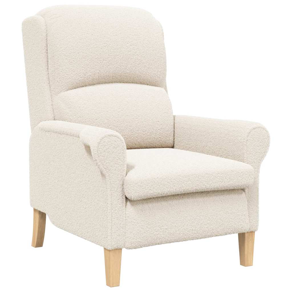 fauteuil Crème 76 x 94 x 102 cm tissu - XIOS