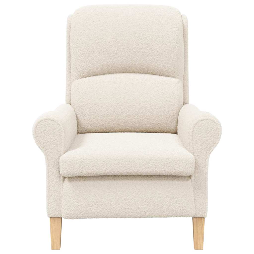 fauteuil Crème 76 x 94 x 102 cm tissu - XIOS