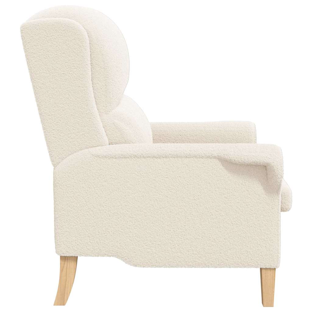 fauteuil Crème 76 x 94 x 102 cm tissu - XIOS