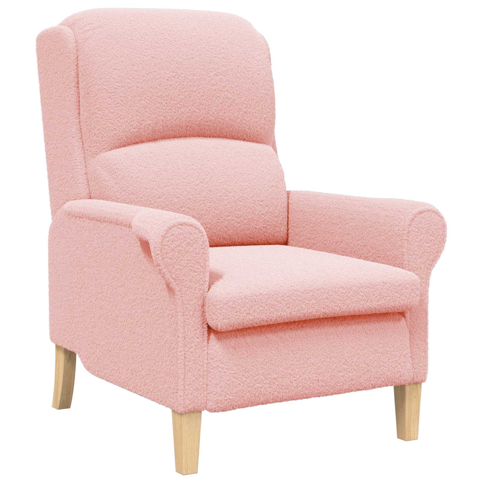 fauteuil Rose Tissu en Sherpa doux - XIOS