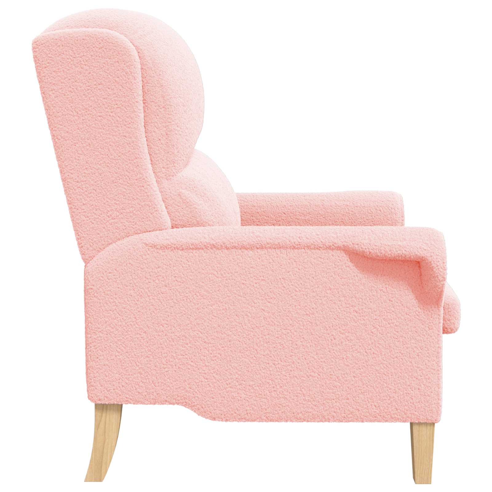 fauteuil Rose Tissu en Sherpa doux - XIOS