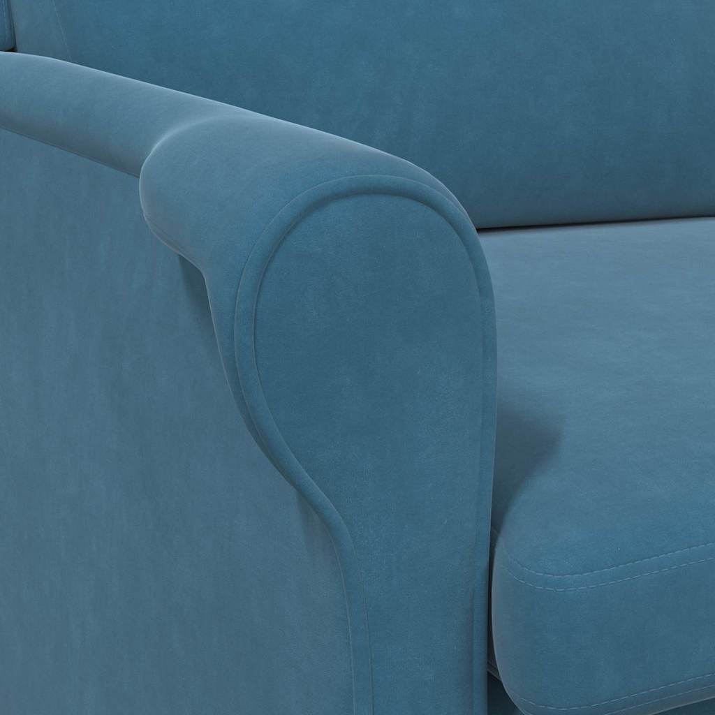 fauteuil Bleu 76 x 94 x 102 cm Velours - XIOS