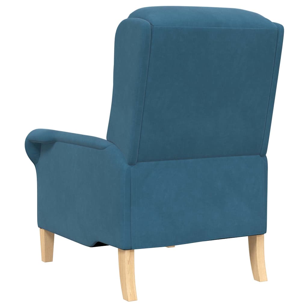 fauteuil Bleu 76 x 94 x 102 cm Velours - XIOS