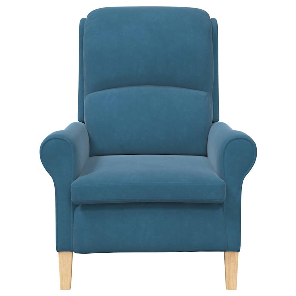 fauteuil Bleu 76 x 94 x 102 cm Velours - XIOS