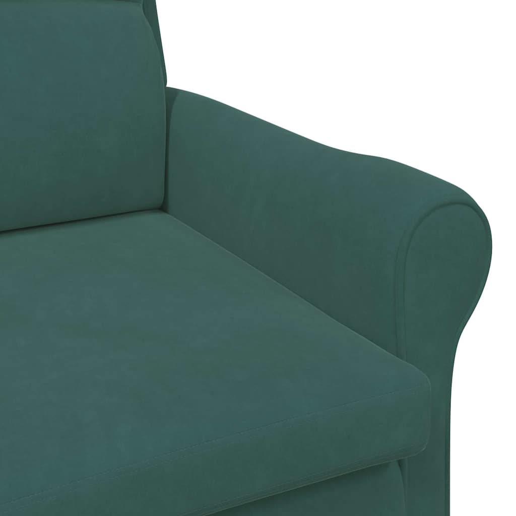 fauteuil Vert foncé 76 x 94 x 102 cm Velours - XIOS