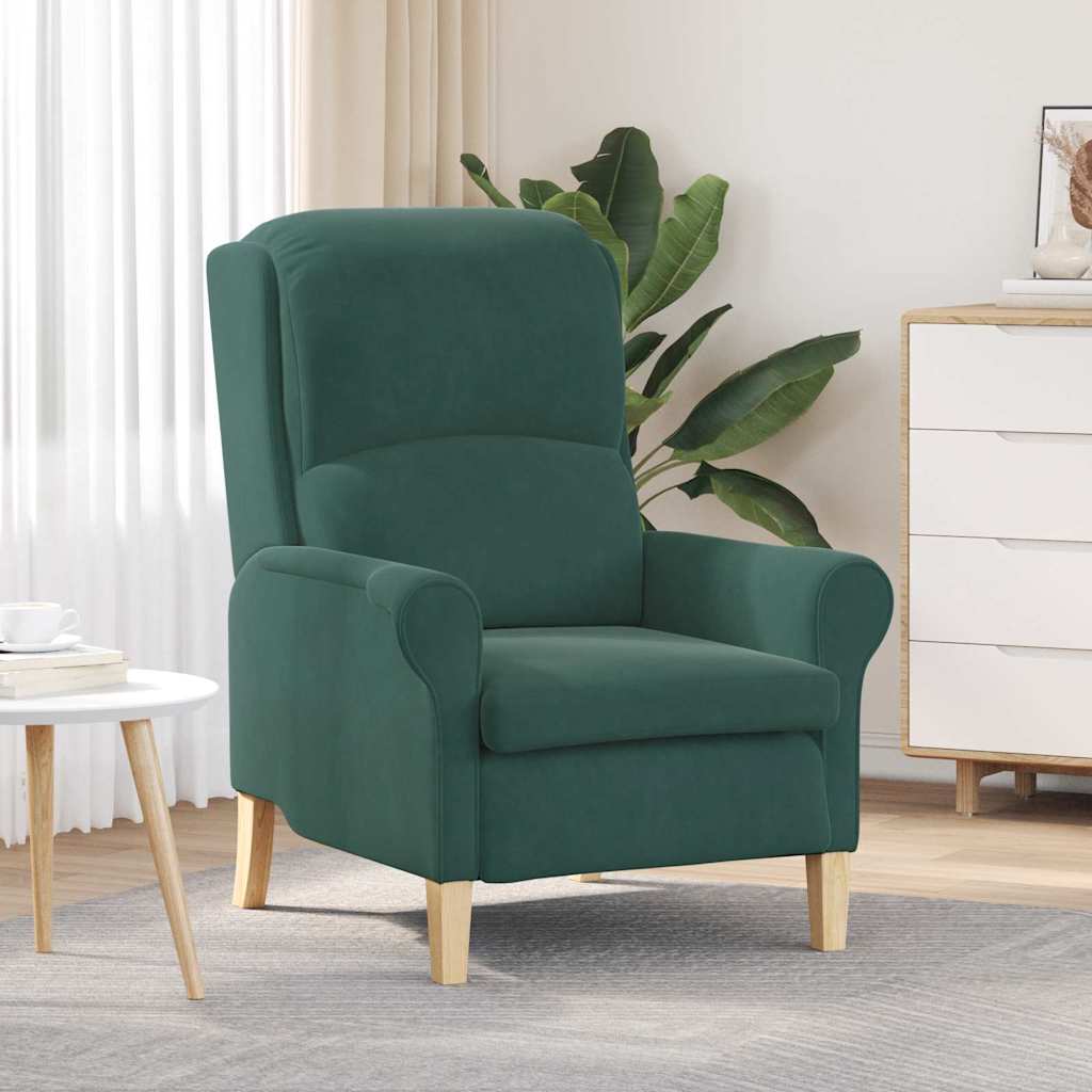 fauteuil Vert foncé 76 x 94 x 102 cm Velours - XIOS