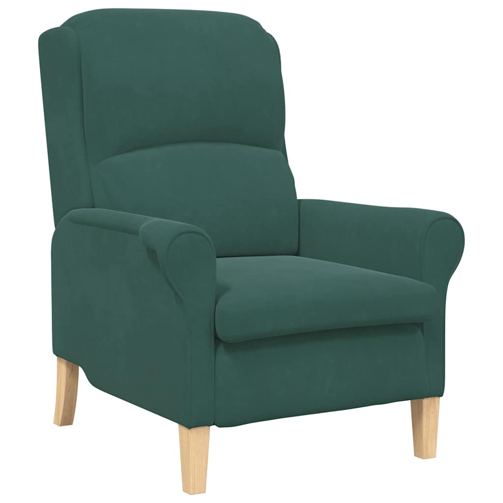 fauteuil Vert foncé 76 x 94 x 102 cm Velours - XIOS