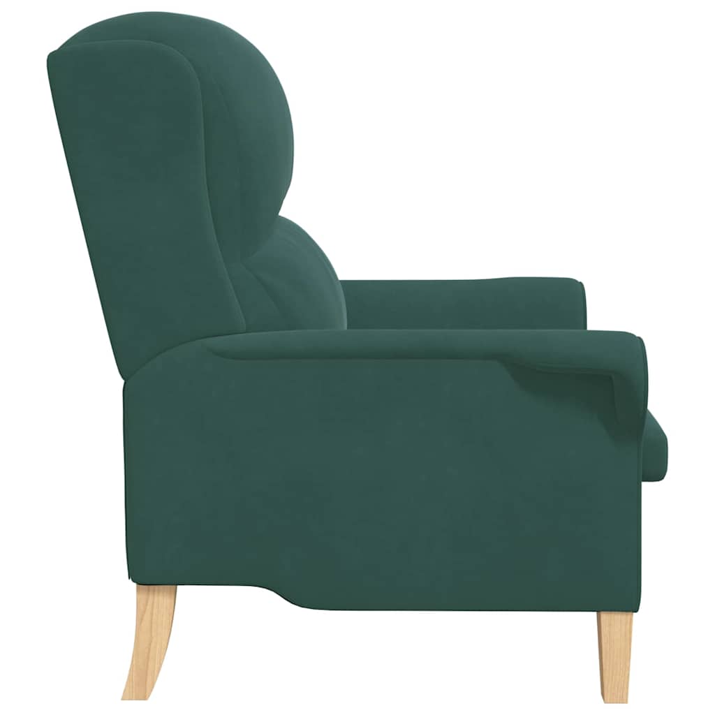 fauteuil Vert foncé 76 x 94 x 102 cm Velours - XIOS