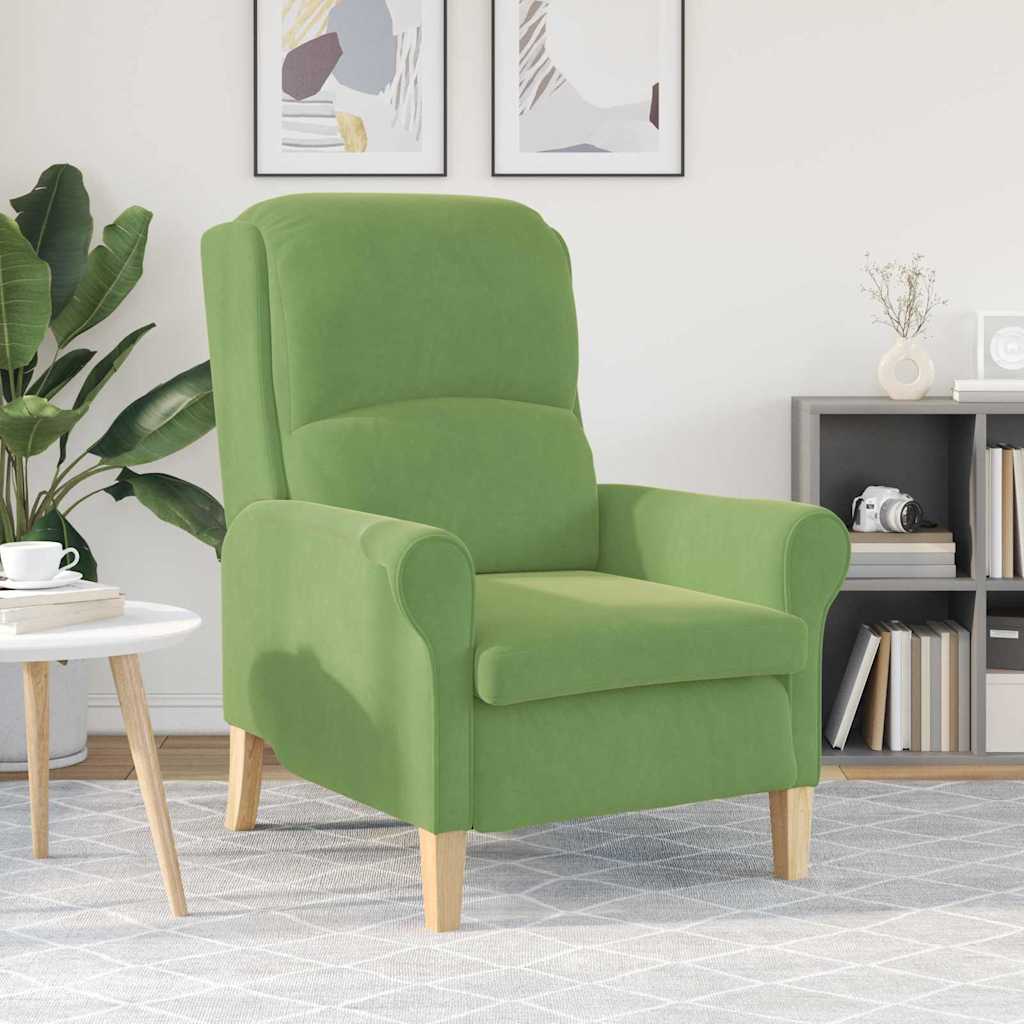 fauteuil Vert clair 76 x 94 x 102 cm Velours - XIOS