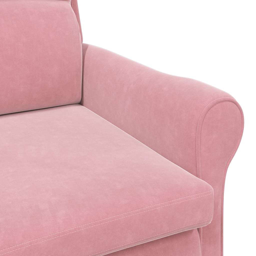 fauteuil Rose 76 x 94 x 102 cm Velours - XIOS