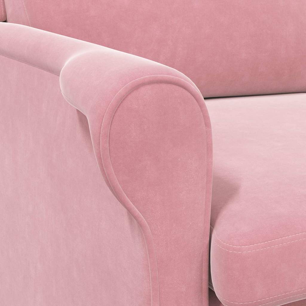 fauteuil Rose 76 x 94 x 102 cm Velours - XIOS