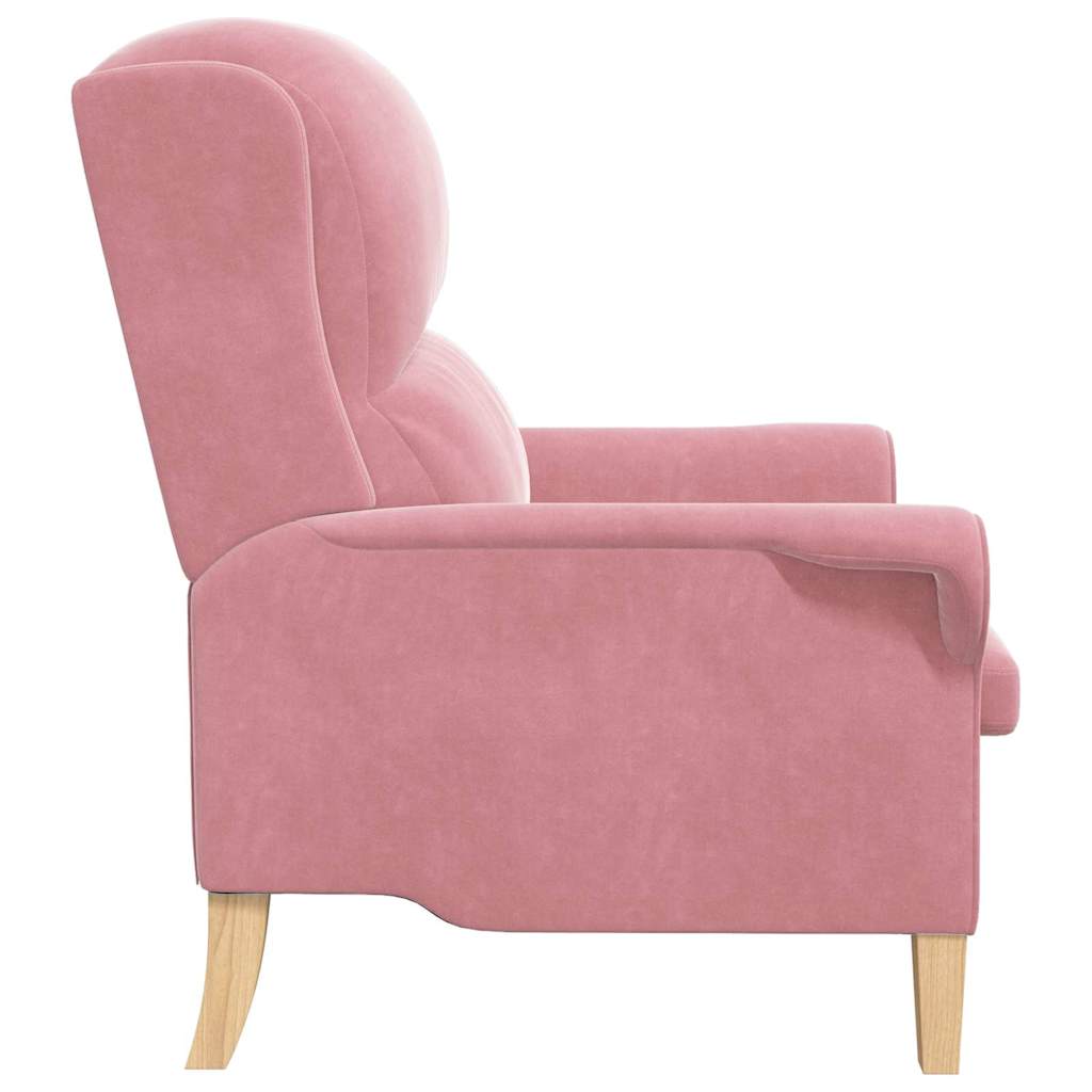 fauteuil Rose 76 x 94 x 102 cm Velours - XIOS