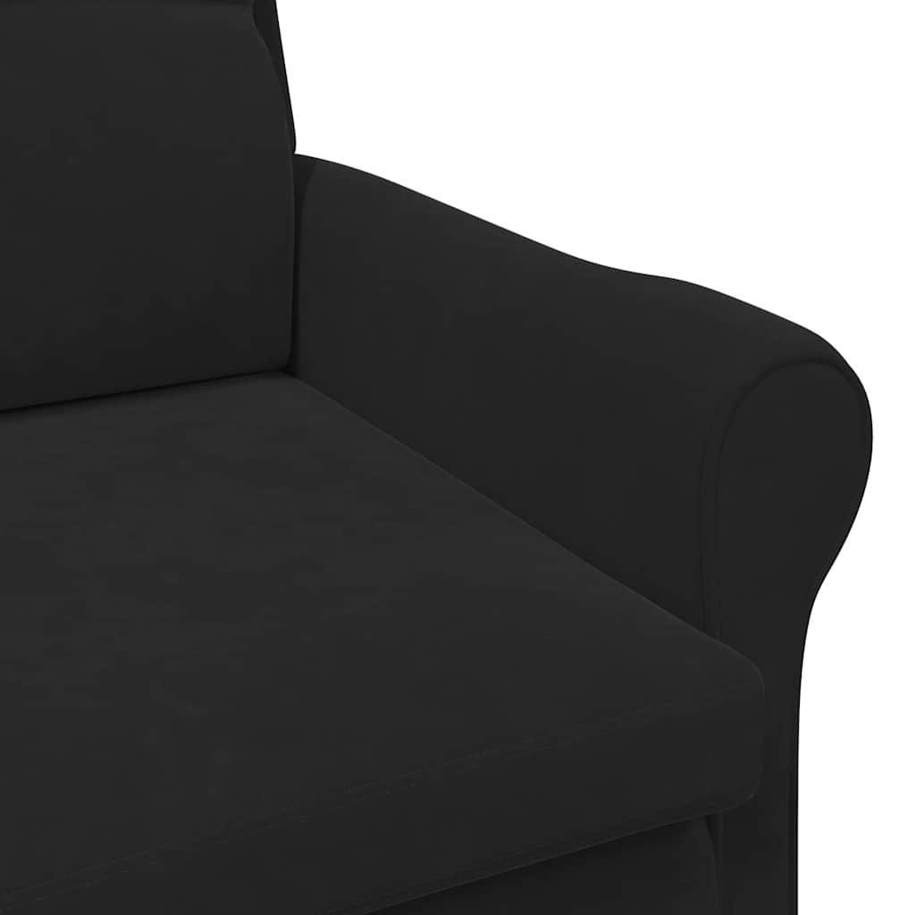 fauteuil Noir 76 x 94 x 102 cm Velours - XIOS