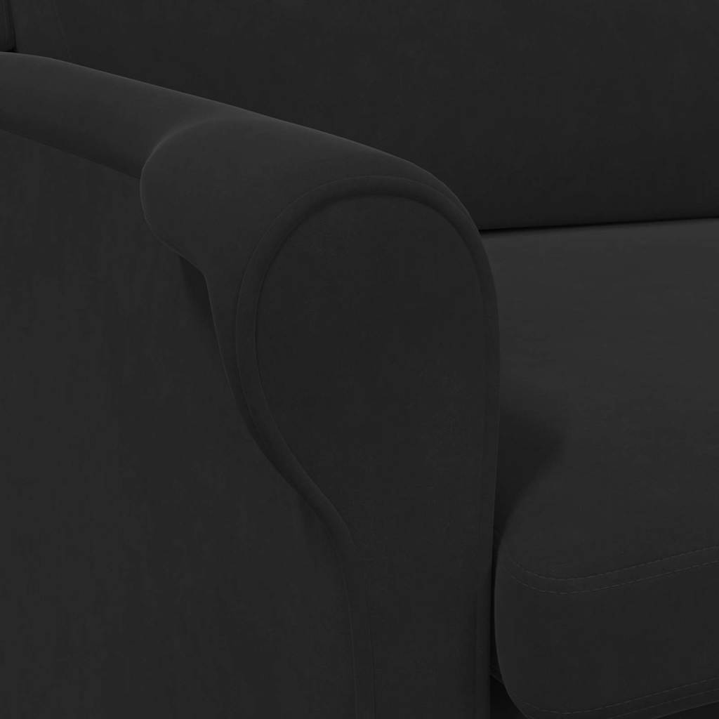 fauteuil Noir 76 x 94 x 102 cm Velours - XIOS