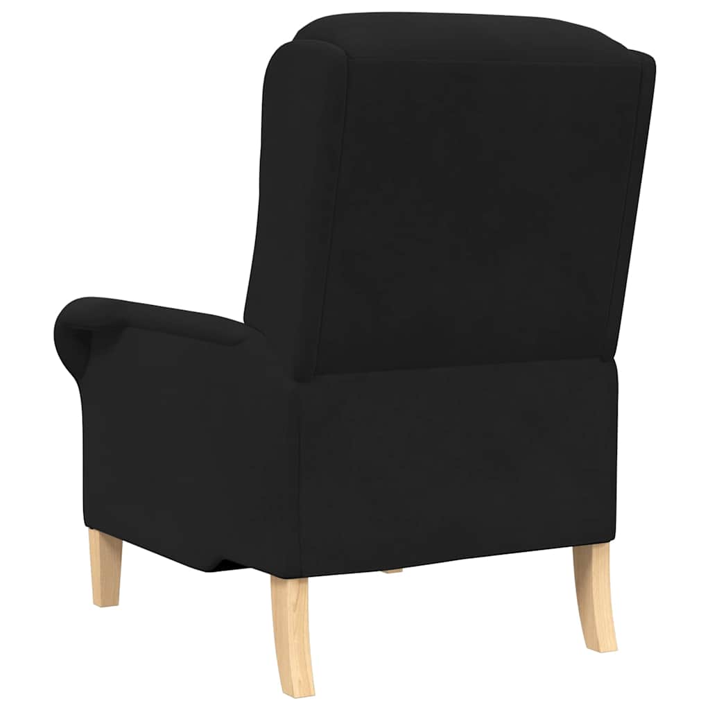 fauteuil Noir 76 x 94 x 102 cm Velours - XIOS