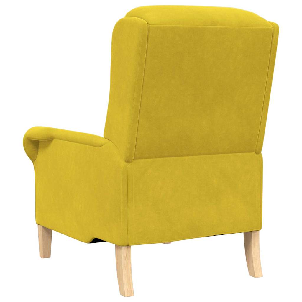 fauteuil Jaune 76 x 94 x 102 cm Velours - XIOS