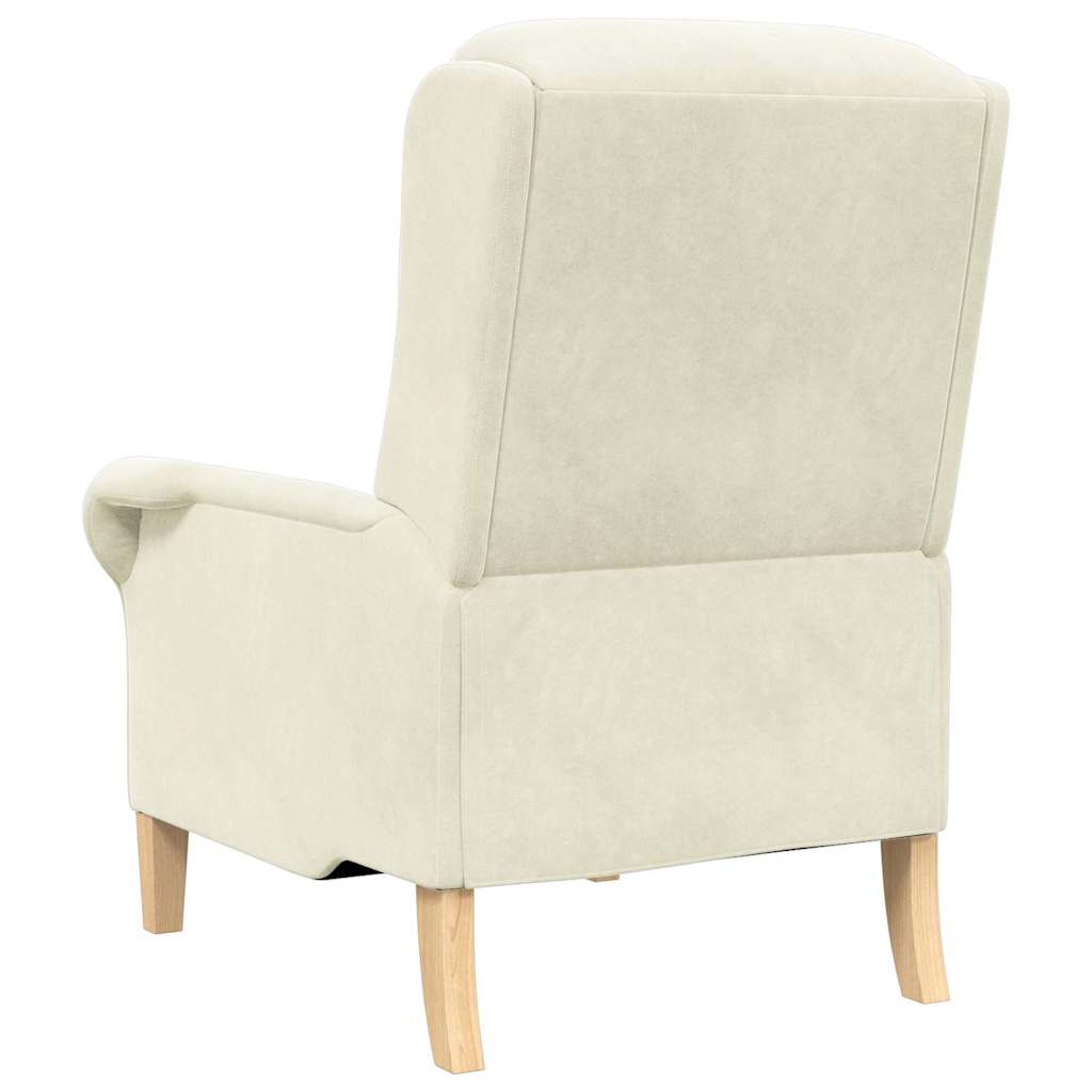 fauteuil Crème 76 x 94 x 102 cm Velours - XIOS