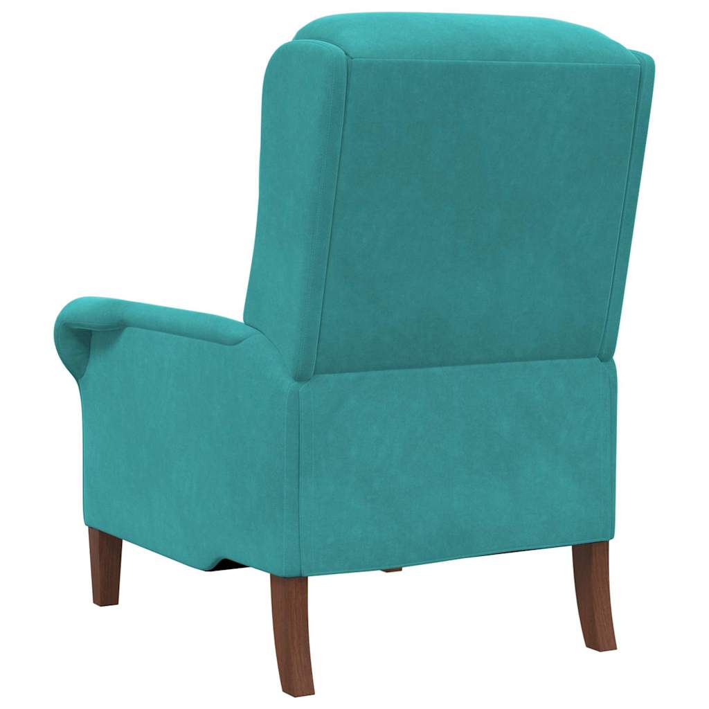 fauteuil Turquoise Velours - XIOS